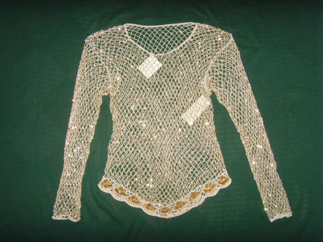 Beads net blouse